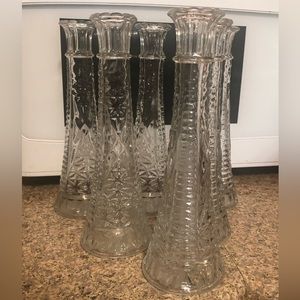 Set of 12 crystal Centerpieces